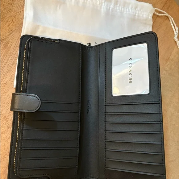 Coach Black Leather Wallet - Picture 3 of 6